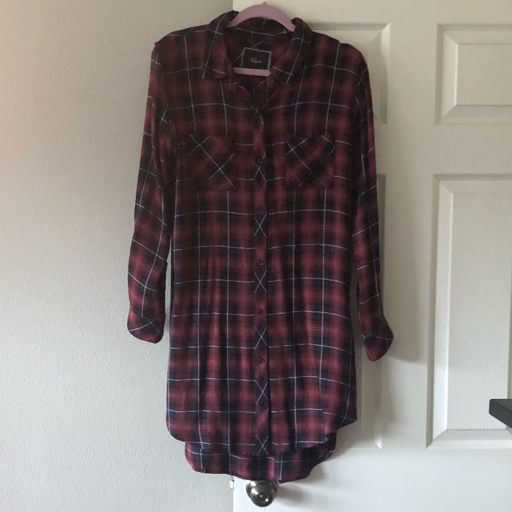Rails red plaid dress, medium